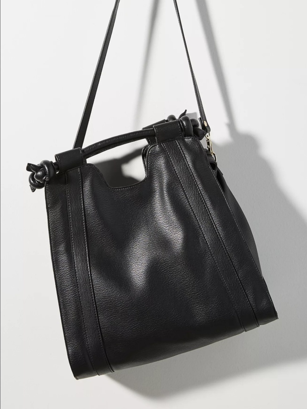 Anthropologie Terrance Knotted Shoulder Bag Black NWOT/NEW